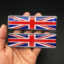 2PCS Metal Union Jack UK Flag