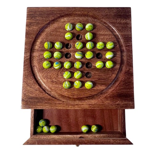 Wooden solitaire with - wooden,