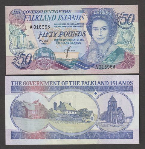 Unc falkland islands - falkland, £50