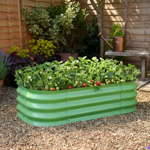Metal raised garden bed - metal,