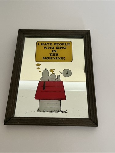 Snoopy mirror hate people - snoopy,