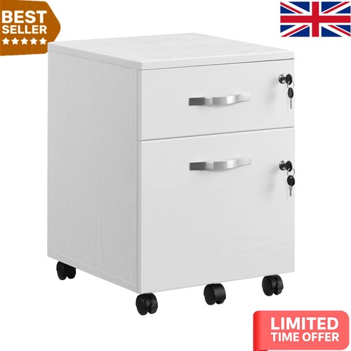 Chic white lockable file - white,