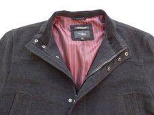 Thomas Nash Italian Moleskin Black Jacket Size L Excellent Condition