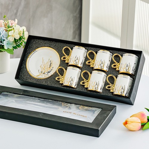 White gold ceramic floral - &,