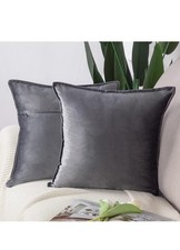 Pack of 2 Grey Super Soft