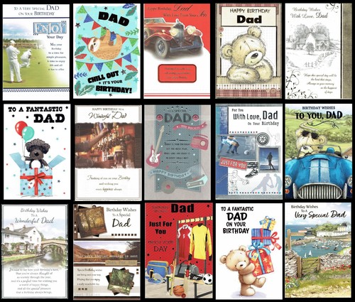 Dad quality birthday card - dad,
