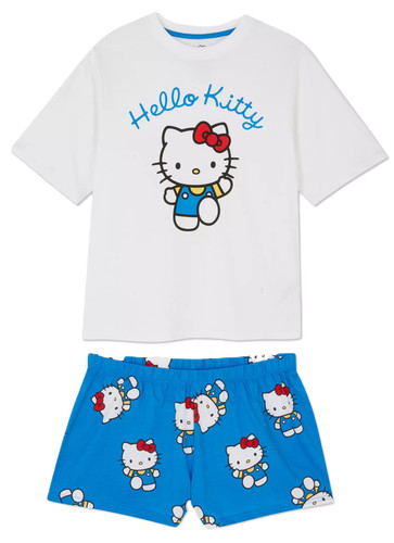 Ladies cotton pyjamas hello - ladies,
