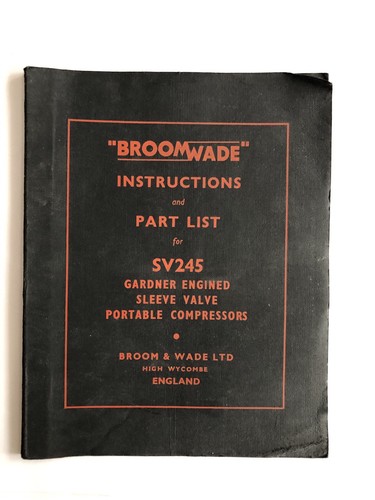Broomwade instruction manual - manual, &