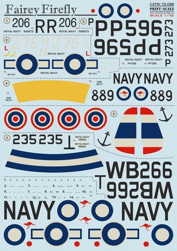 Fairey firefly faa ran - 1/72,