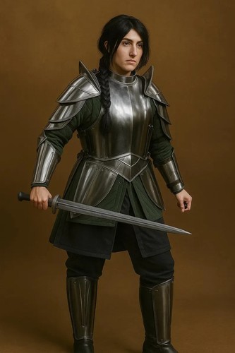 Lady armor suit medieval - medieval, steel