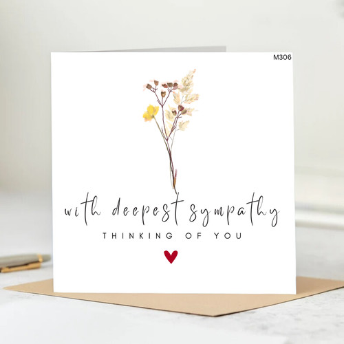 Sympathy card thinking of - sympathy,
