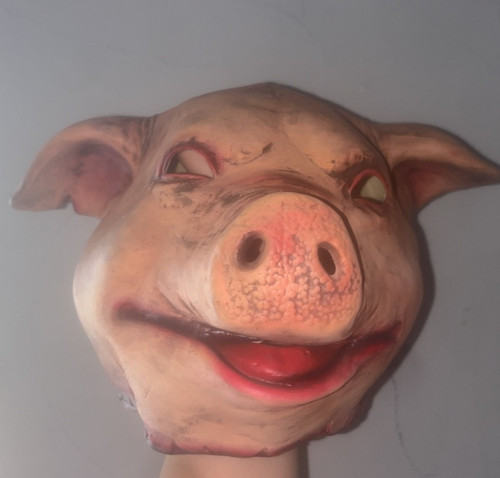 Pig horror mask - pig, bloody