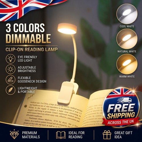 Book light led clip reading - book,