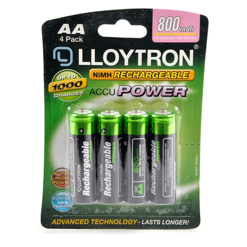 Rechargeable batteries - 4x,