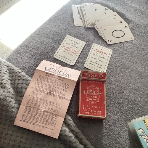 Waddington lexicon card - waddington's, game