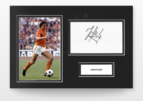 Johan cruyff signed 12x8 photo - cruyff,