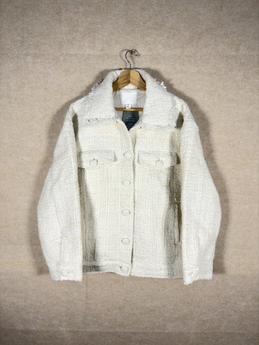 White check tweed jacket - check,