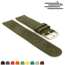 Suede Leather Watch Strap Band Classic/Quick Release 12 14 16 18 20 22 Malaga MM