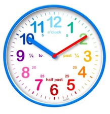 Acctim Wickford Kids Children Time Teaching Wall Clock 20CM