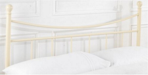 90cm single metal headboard - metal, in