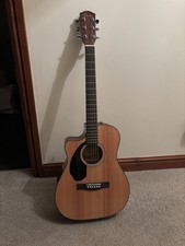 Fender CC-60 SCE Left Handed Acoustic Guitar. Includes stands and case. 