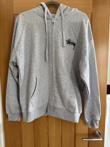 Stussy men grey zip - grey, up
