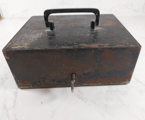 Vintage alarmed bank - vintage, vault