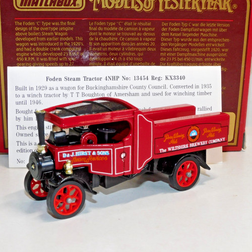 Matchbox yesteryear foden - matchbox,
