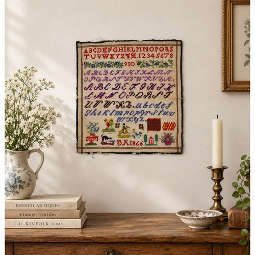 Antique french 1866 - french, alphabet