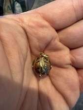 9ct gold and silver  eastern star folding masonic ball