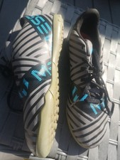 Adidas Nemesis Astro Turf Football Boots Blue Size 5.5 Made 2017