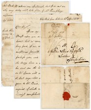 1811 LETTER OAKLEY at OLD BELL INN COFFEE HOUSE EXTRA CHARGE + INSPECTORS CROWN