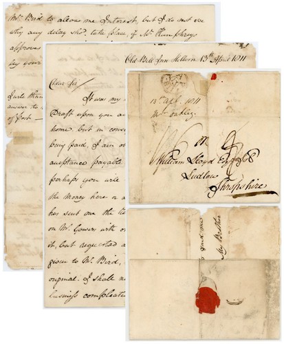 1811 letter oakley old bell - letter,