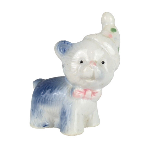 Porcelain figurine teddy bear - porcelain,