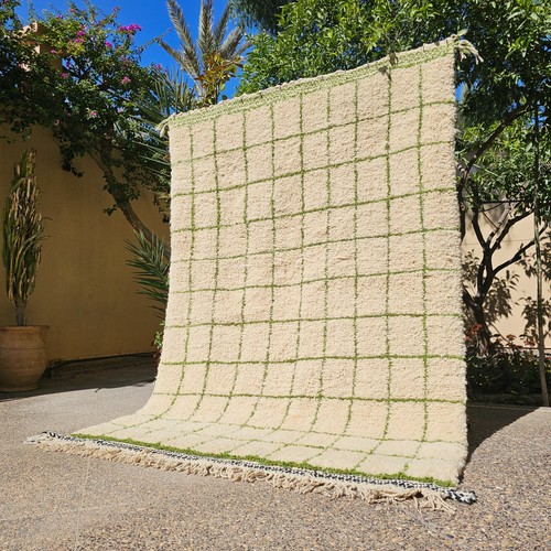 Moroccan beni ourain rug 5x7 - ourain,