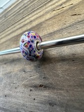 Trollbeads TROLLSTONE - Retired Multicolored, Red, Pink Blue, Preowned