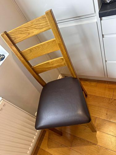Wood dining table - dining,