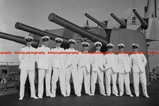 F010385 HMS Sheffield BL 6 inch Naval Gun Gibraltar WW2 1940s