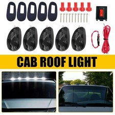 5Pcs Cab Roof Marker White LED Roof Top Truck SUV Pickup Running Driving Light