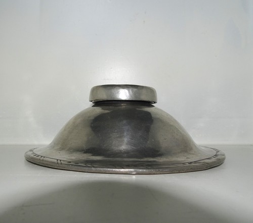 Arts and crafts pewter inkwell - arts,