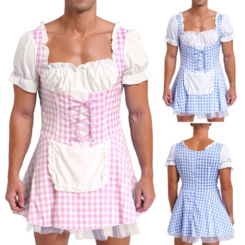 Men french maid outfits - men,