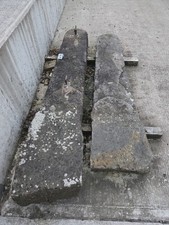 Pair of Stone Garden Antique Style Stone Gate Posts