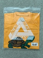 Palace Skateboards Purtle T-Shirt Tee Yellow M Medium New in Bag