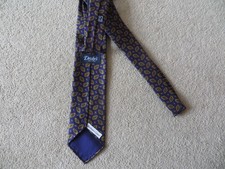 DRAKE'S 100% SILK PURPLE RAW EDGE TIE HAND MADE NEW WITH TAG