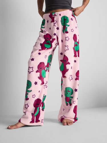 Barney character fleece pyjama - barney,