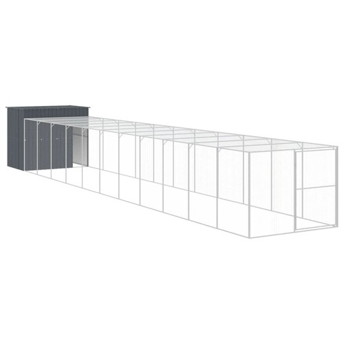 Dog house with run - house,