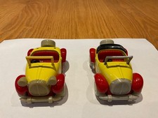 Vintage 2 x Corgi diecast Noddy's Cars, damaged, together might be 1 good car!