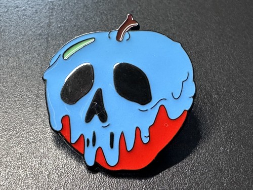 Poisoned apple enamel pin - poisoned,