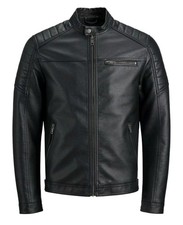 Jack And Jones +fit Leather Jacket, £150 New A Year Ago, Never Worn