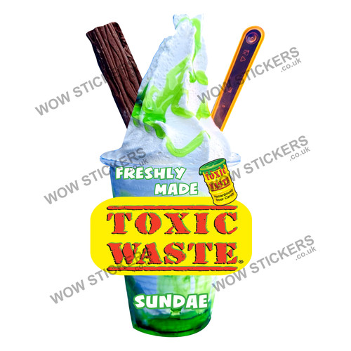 Ice cream van sticker toxic - ice,